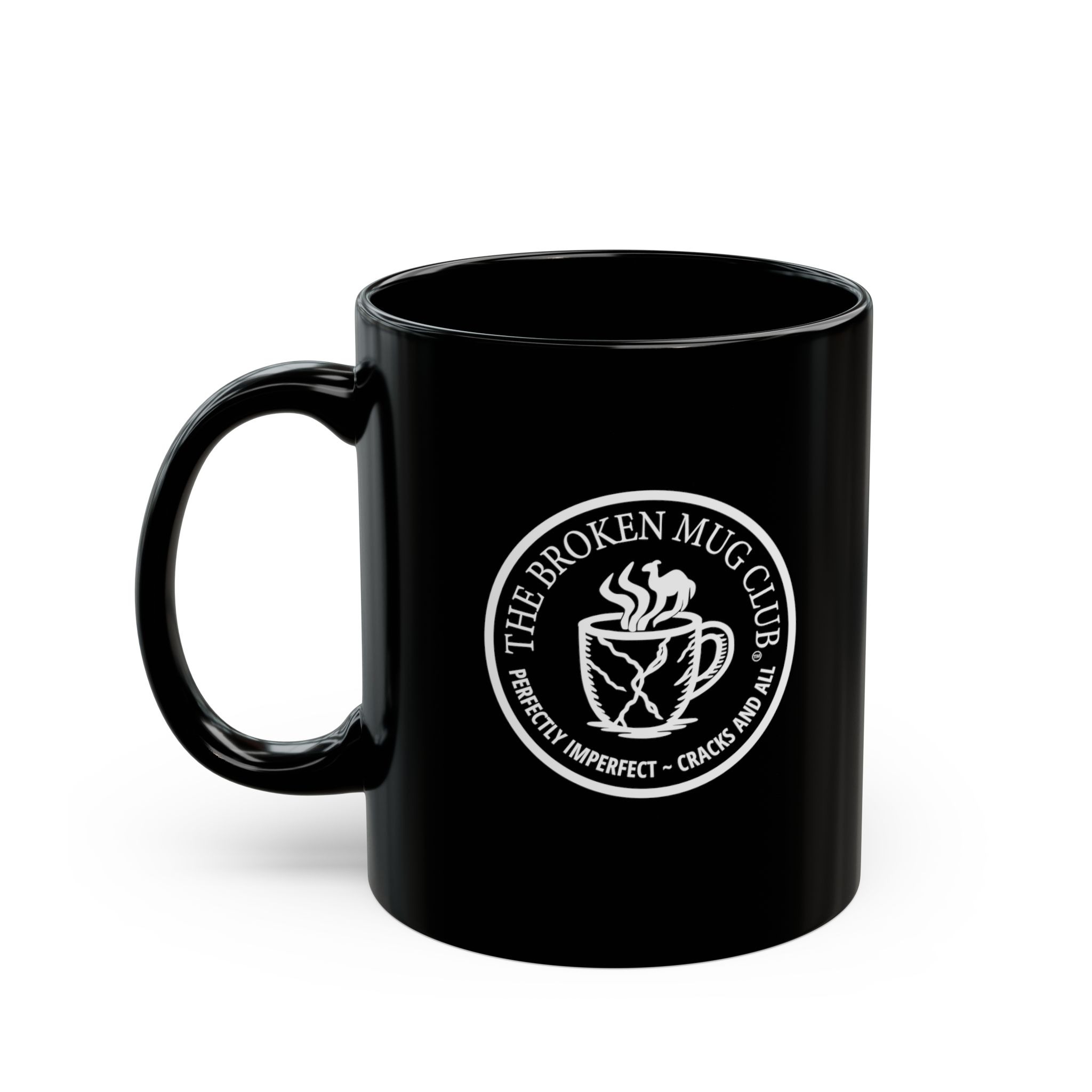The Official Broken Mug Club Black Ceramic Mug (11oz, 15oz)