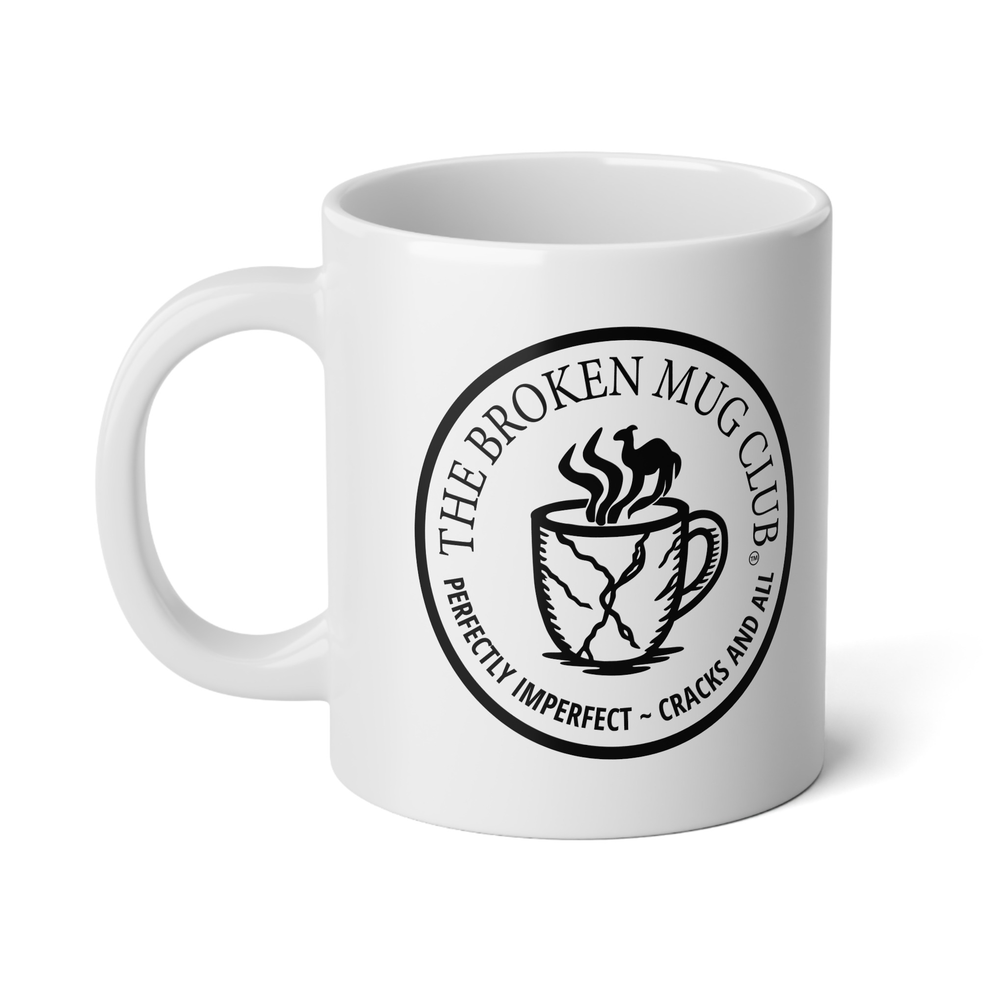 The Broken Mug Club Official 20oz White Mug
