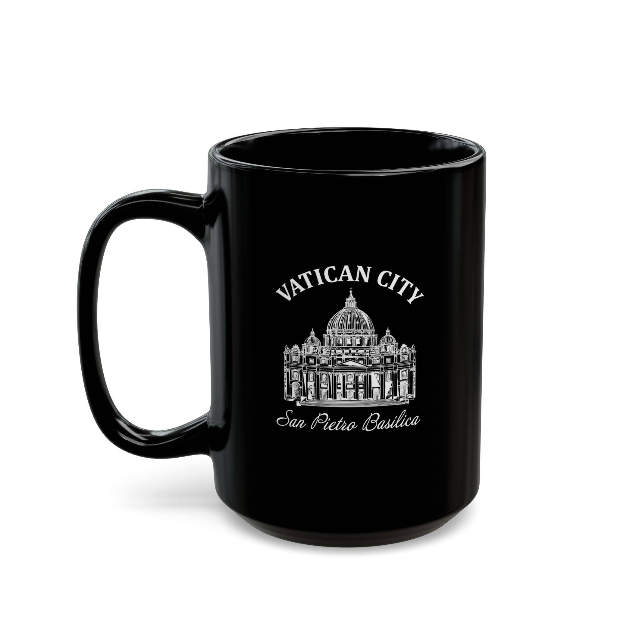 Saint Peter's Basilica - Vatican City - Black Mug (11oz, 15oz)